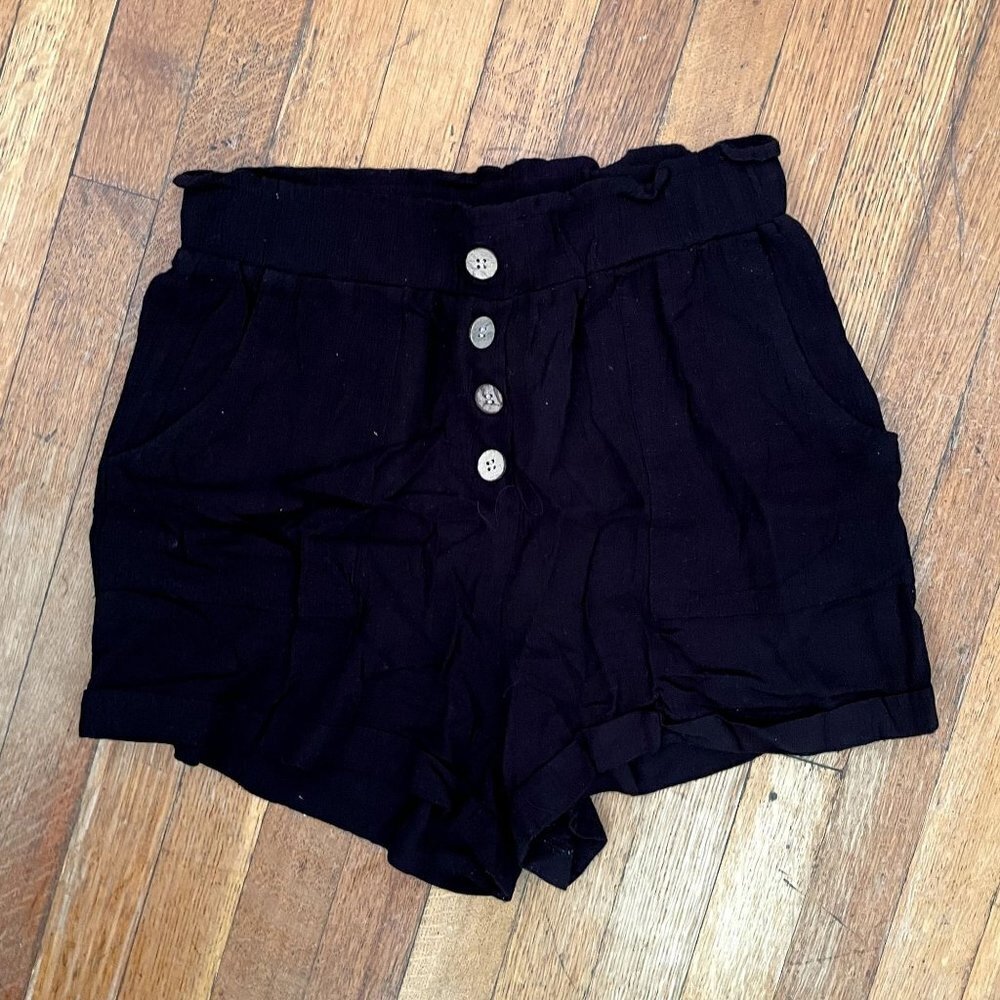 Joe B. rayon high waist shirred comfortable casual summer pants shorts classic